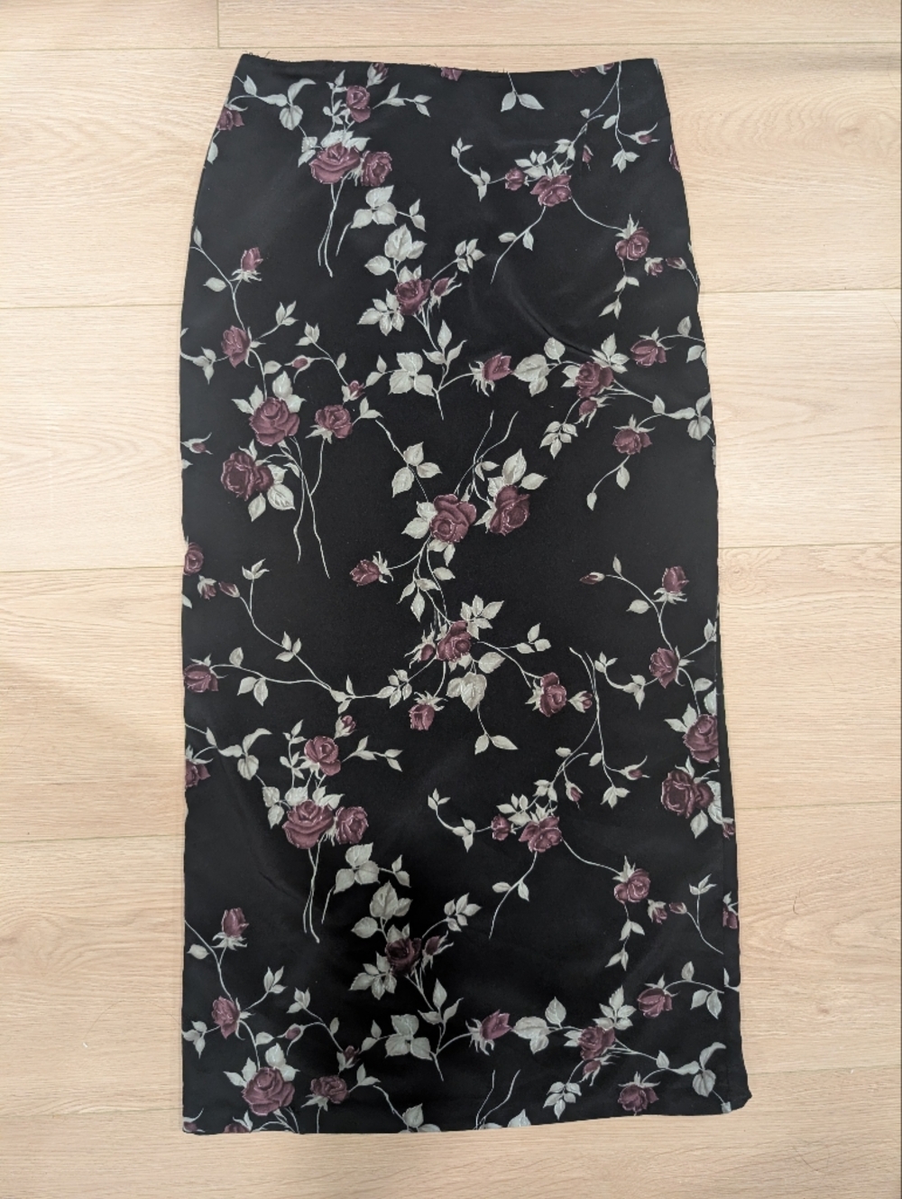 Vintage floral 90s maxi skirt - made in Canada